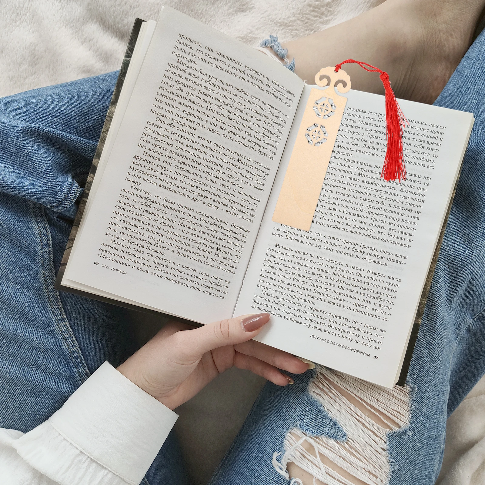 6pcs Wood Bookmark Retro Bookmarks DIY Hole Chic Blank Unfinished Hollow Wooden Chinese Culture Gift Students Writers Readers