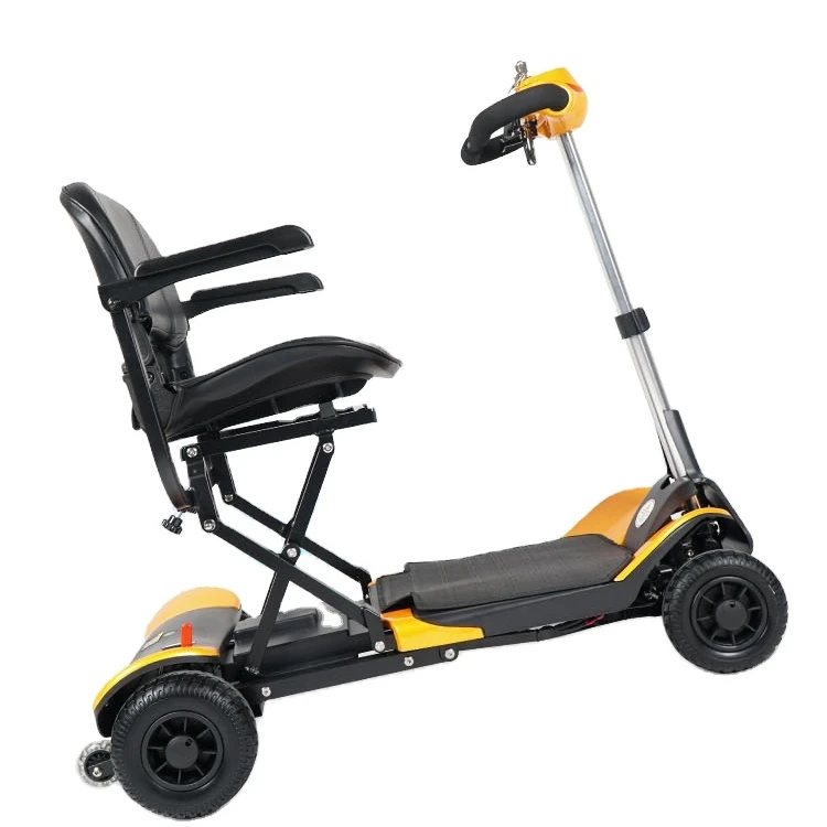 Sleutel afstandsbediening opvouwbare mechanische knop opvouwbare scootmobiel borstelloze motor 180W voor ouderen en gehandicapten-BZ-FDB01