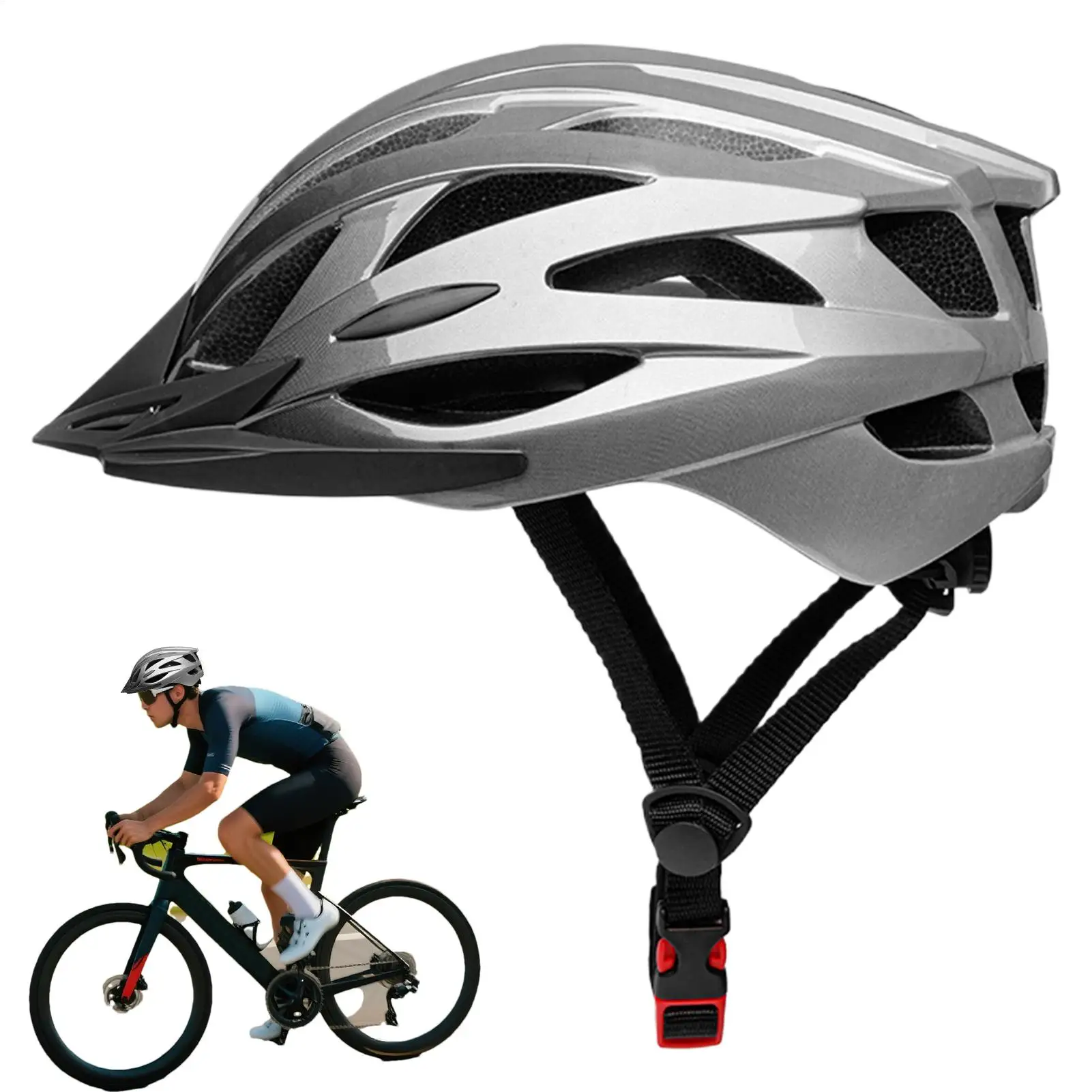 

Men Cycling Helmet Road Mountain Bike Helmet Outdoor Bicycle Skateboard Scooter Integrally-Molded Lightweight Helmet dropship