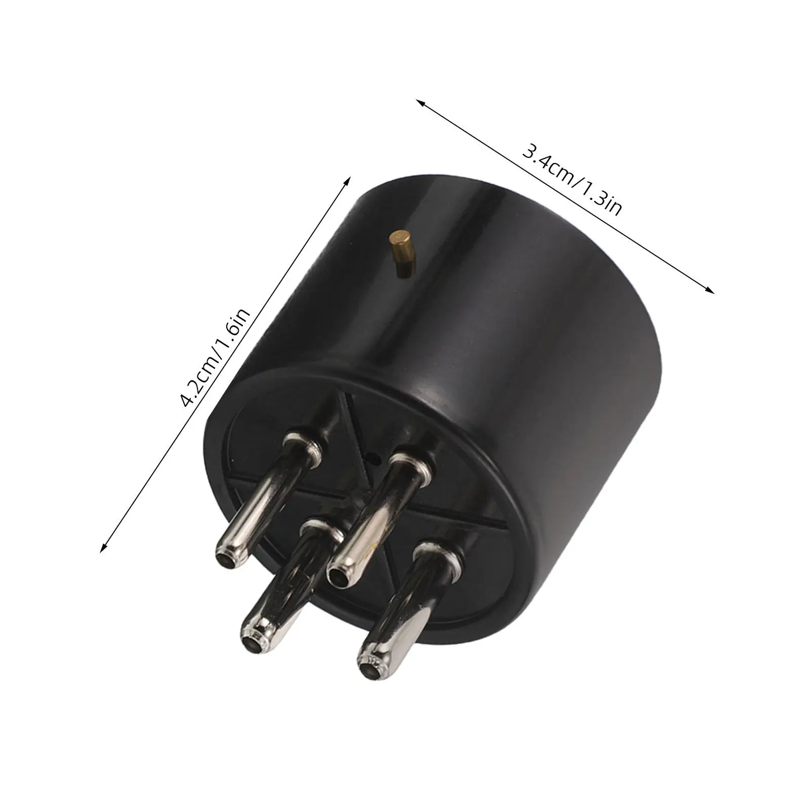 3Pcs 4 Pin Vacuum Tube Socket High Fidelity Tube Plug Replacement for Vintage Amplifier Audio Restoration High Temperature