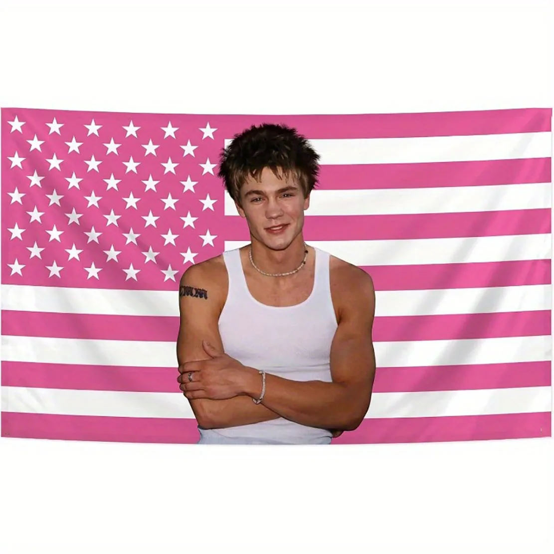 Chad Star Michael Murray Actor Tapestry, Premium Fabric Wall Hanging, Aesthetic Art Decor for Living Room Bedroom Dorm Party