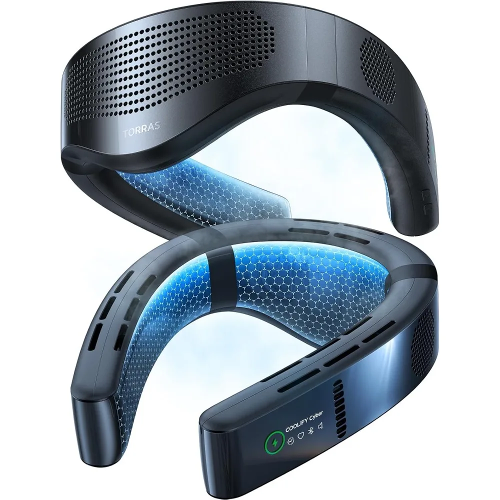 

Air Conditioner, Ultimate Immersive Cooling Portable Neck Fan Rechargeable with 6000mAh, Cooler Neck Fans