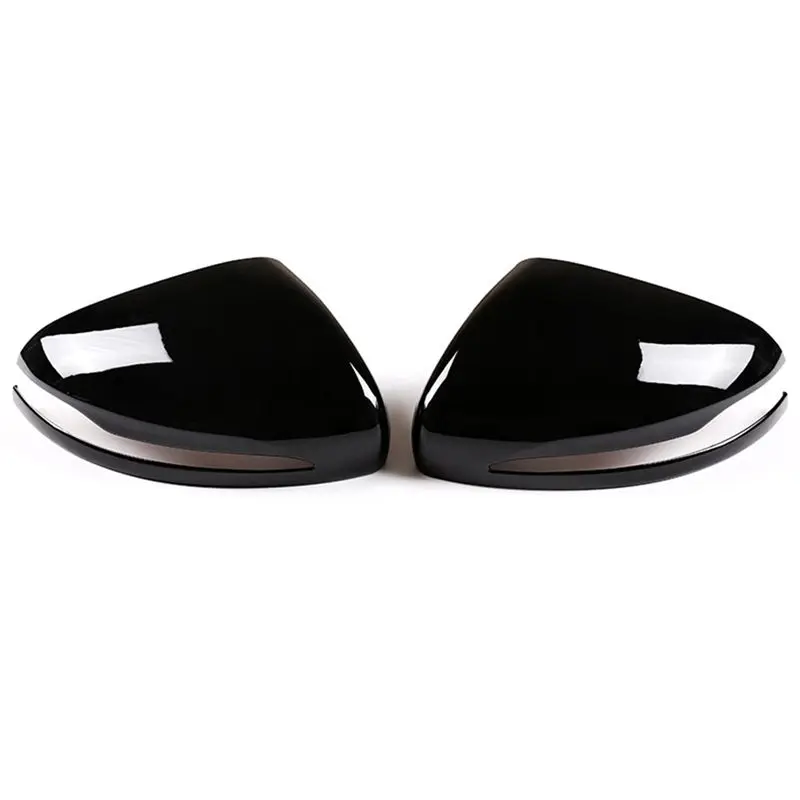 Car Side Mirror Cap For Mercedes Benz GLE GLS Class–ABS Material Modified Rearview Mirror Cover Trim Accessories Piano Black-N32