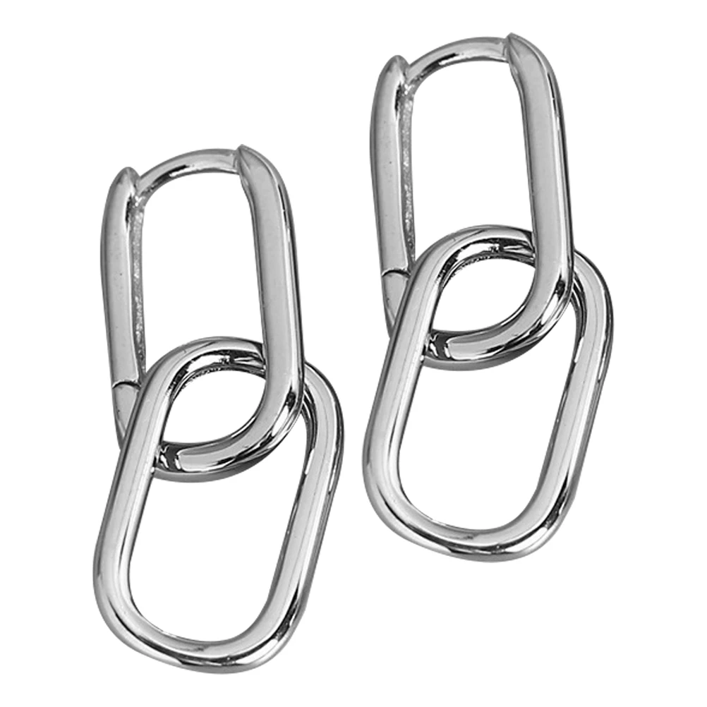 

Square Earrings for Women Dangle Everyday Hoops Dangling Chic Fashion Fashionable