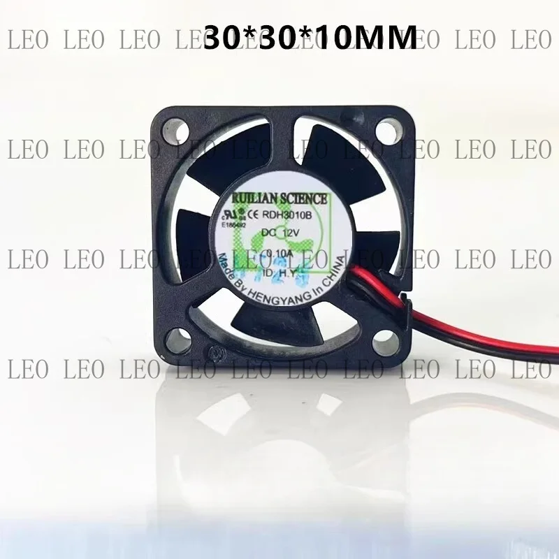 MY 1PCS For RDH3010B 3010 DC12V 0.10A 3CM 2-Wire Ball Cooling Fan