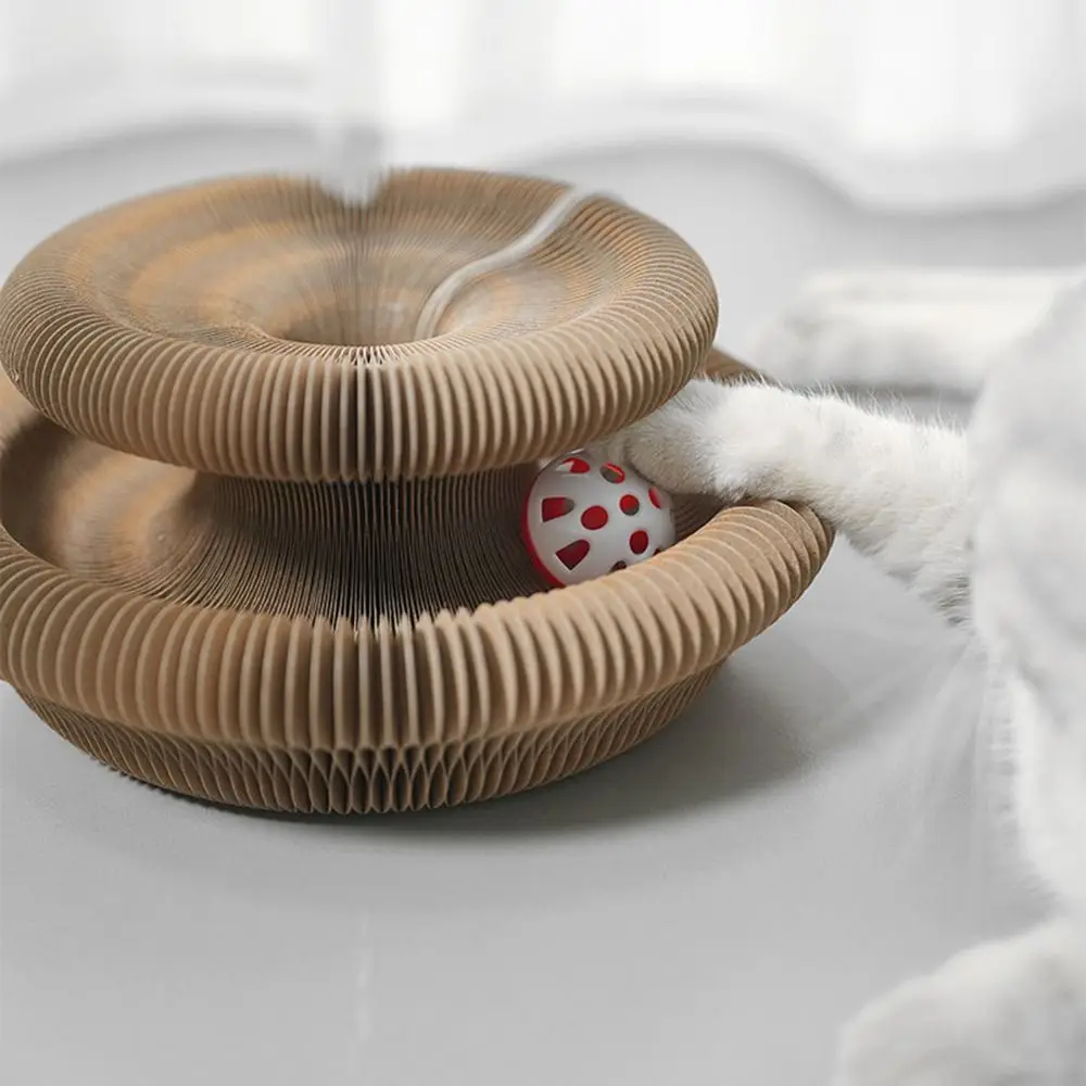 Durable Kitty Kurlz juguete para gatos acordeón para gatos órgano mágico rascador para gatos juguete para gatos pelota rascador para gatos rascar