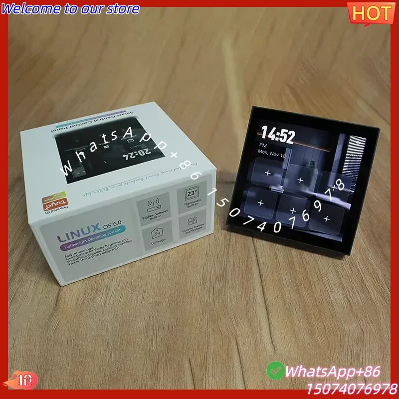 2026 Beca BCC-2501-HT-GB Smart Life APP Touch Screen Built-in Thermostat Zigbee for Gateway Central Control Panel Plas