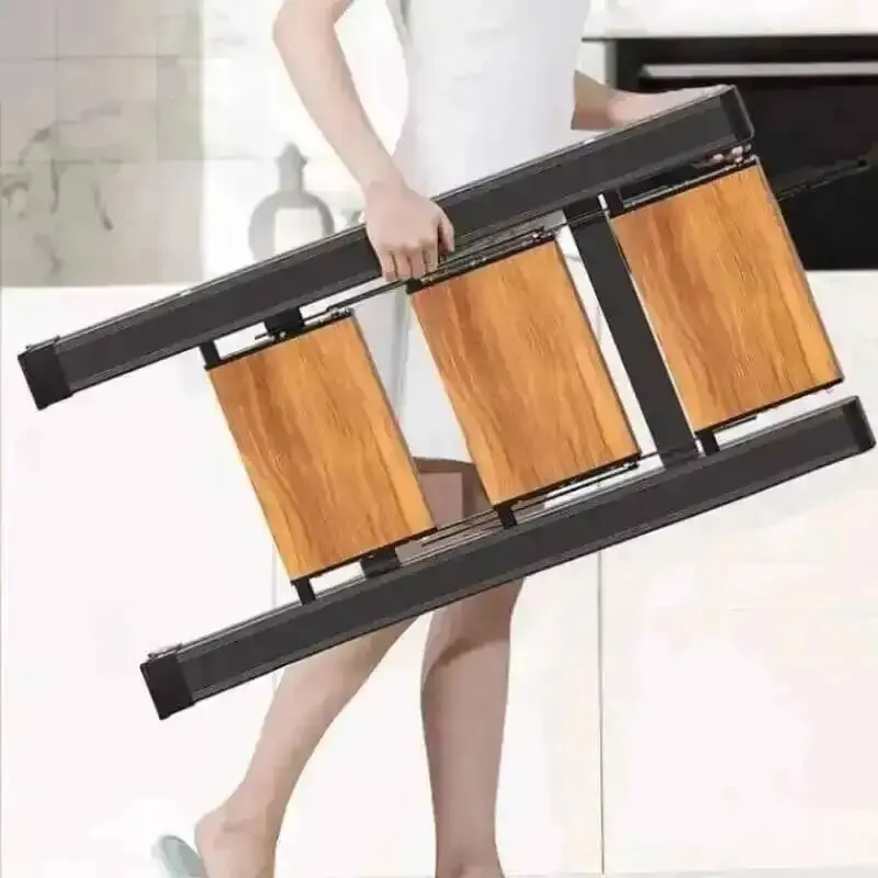 Multifunctional Ladder Ladders Indoor Aluminum Portable Thickened Home Alloy Ladders Folding Kitchen for Furniture Herringbone