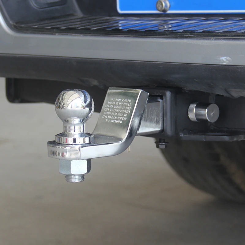 Trailer arm 2inch 6000LBS hitch Ball with Lock pin fixed 5cmx5cm square mouth pipe arm car towing accessories