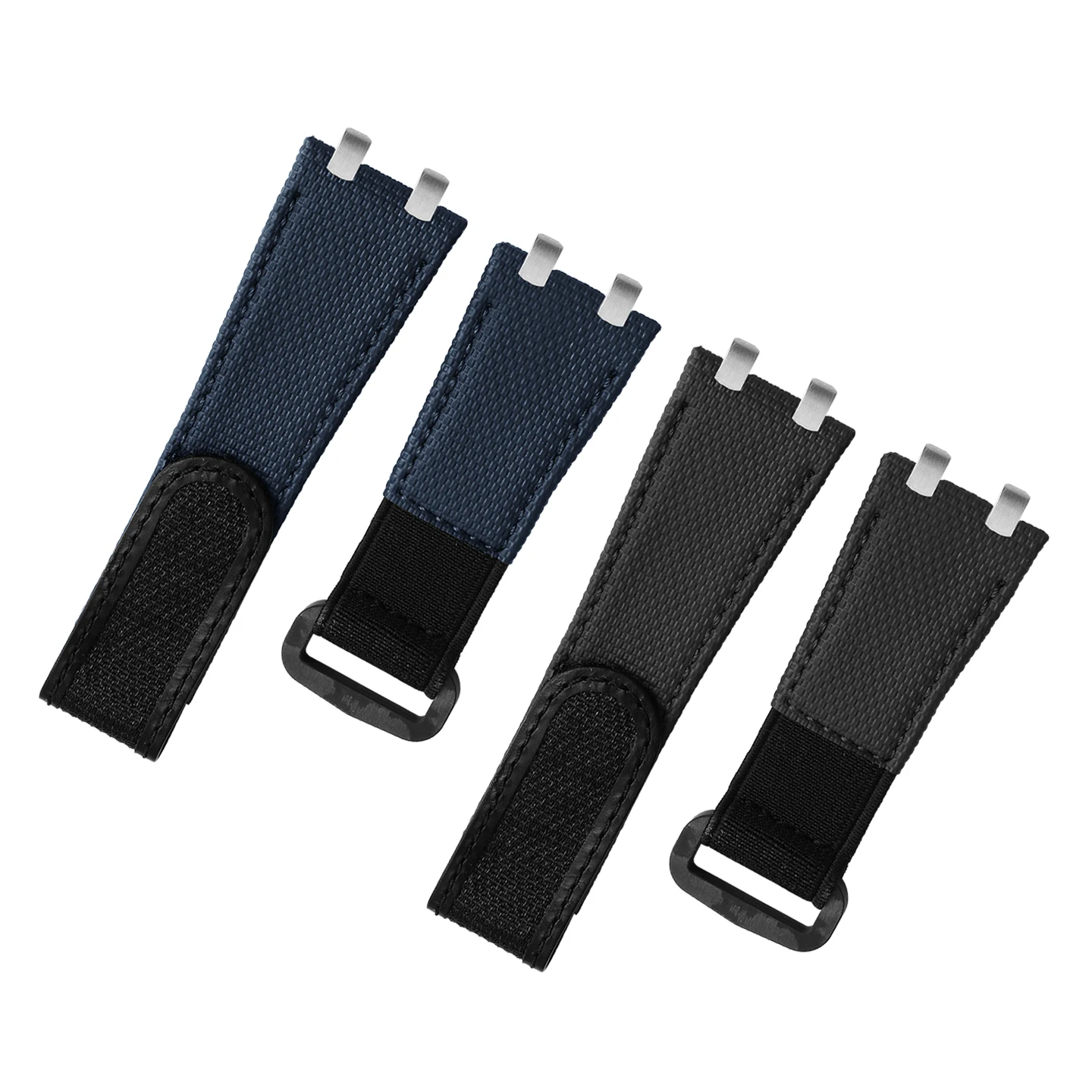 Tali FKM 26Mm 28Mm untuk AP Audemars Piguet Royal Oak Seri Lepas Pantai 26470 15703 Tali Jam Tangan Dasar Kulit Asli Fluororubber