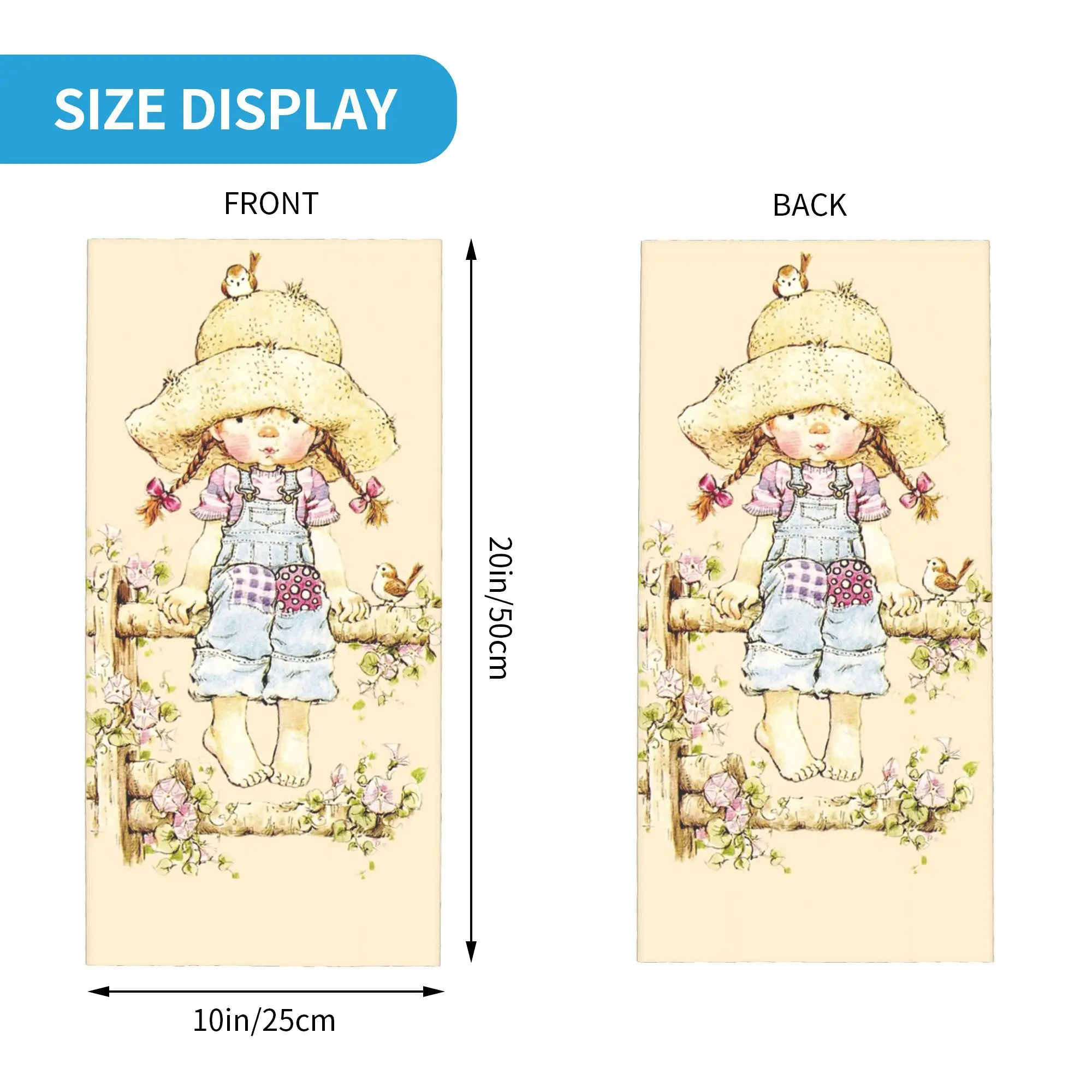 Kawaii سارة كاي باندانا غطاء الرقبة المطبوعة التفاف وشاح متعدد الوظائف بالاكلافا ركوب للرجال النساء الكبار تنفس