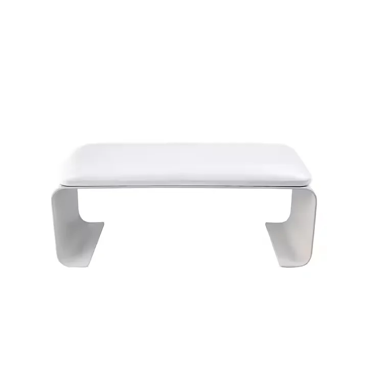 

Professional Nail Tool with Metal Armrest & Wrist Support Pillow Solid Leather Pad Leg Hand Care Accessory for Body Care