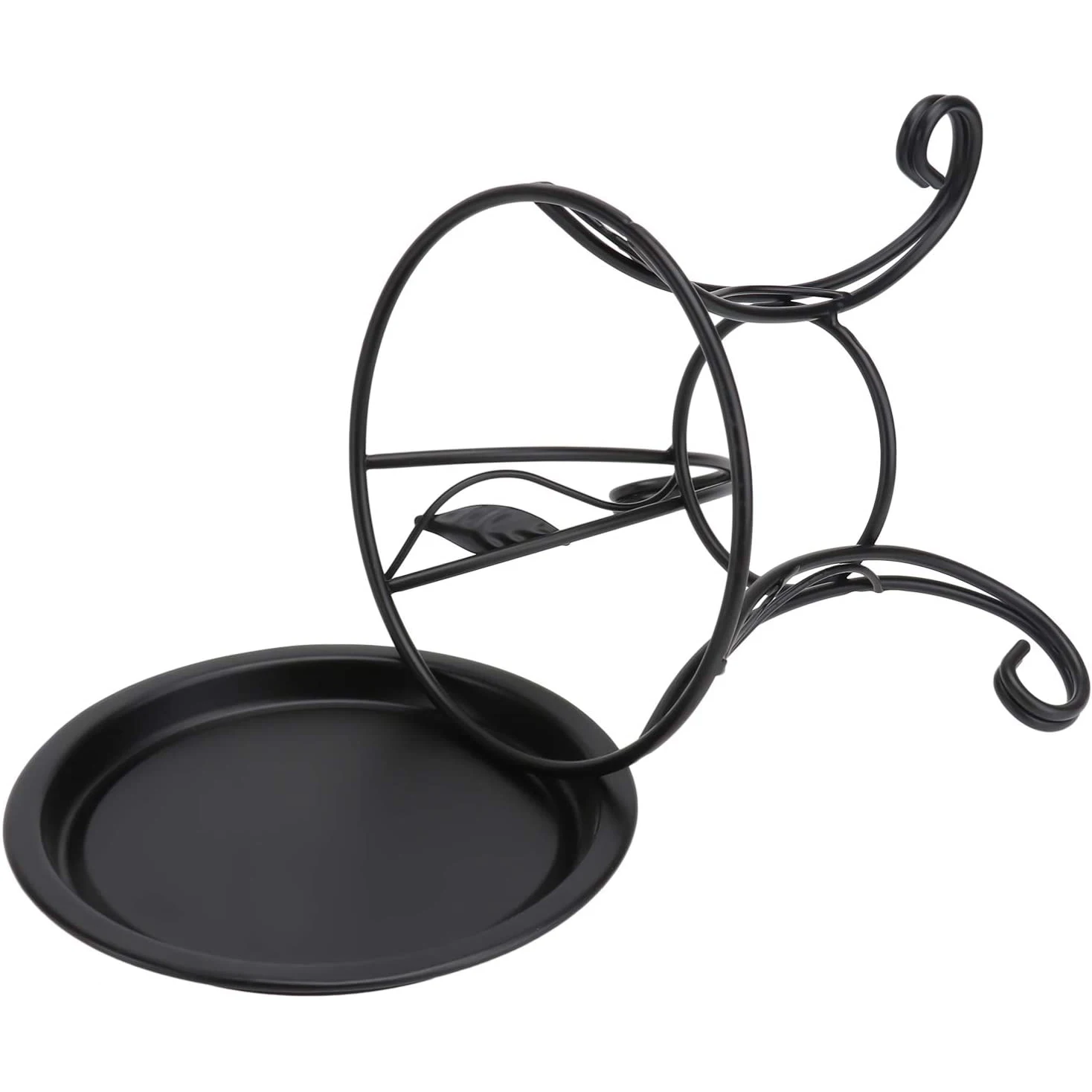 [NEWA64Z!】 Flower Stool Metal Flower Stand,European Style Stool Balcony Floor Garden Flower Pot Planter Holder Decor Plant Shelv