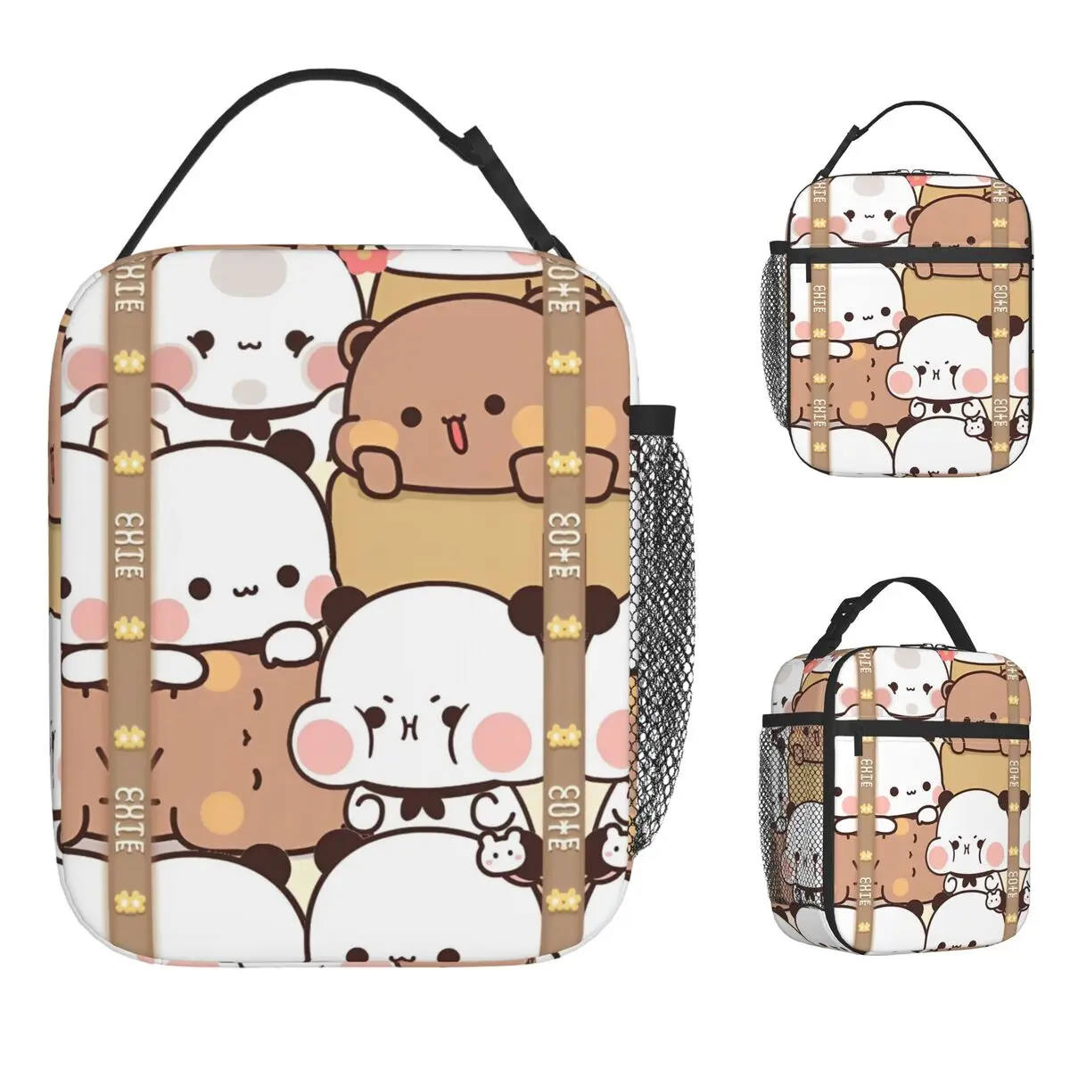 Сумка для обеда серии Bubu и Dudu, дорожная коробка для завтрака для мужчин, термосумка для отдыха с графическим дизайном, портативная сумка-холодильник Оксфорд