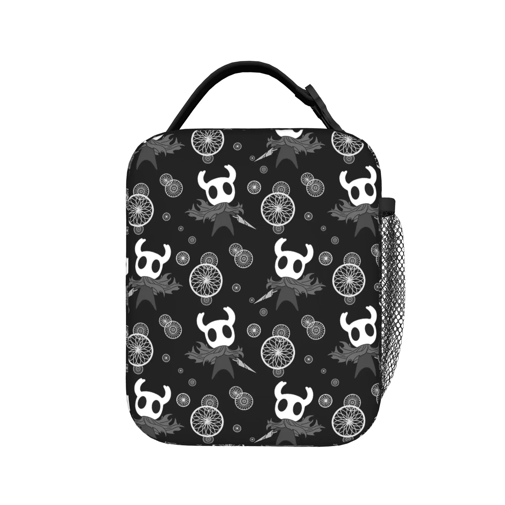 Hollow Knights Cartoon Thermal Insulated Lunch Bag for Travel  Portable Food Bag Thermal Cooler Food Box