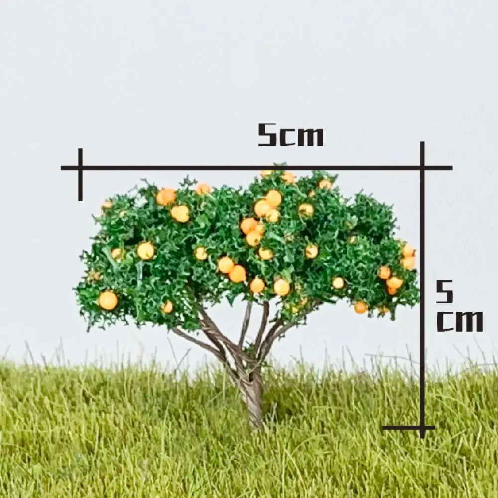 Multi-size Miniature Fruit Trees DIY Lifelike Fairy Garden Scene Model Train Railroad Micro Landscape Simulation Tree Figurine