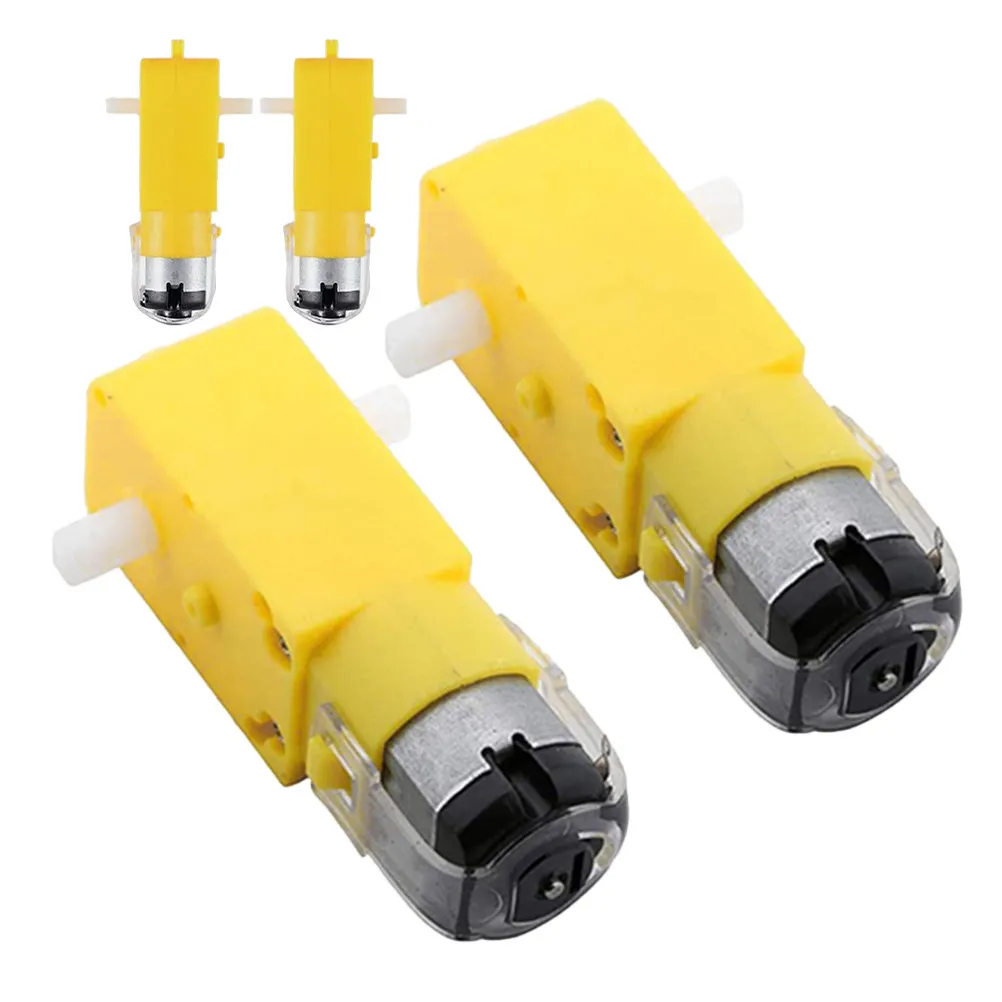 

4pcs 1:48 Reduction Ratio Dual Shaft Dc Gear Motor For Robotic Body Aircraft Car Chassis Electric Smart Motor