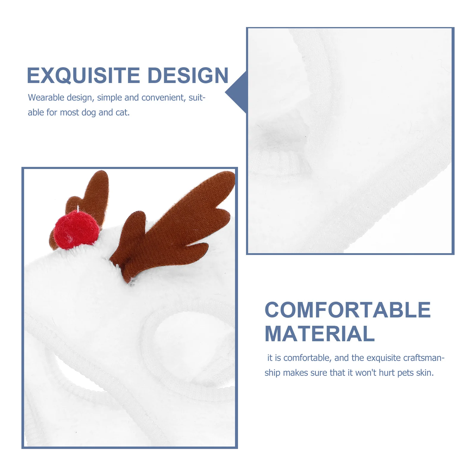 

1Pcs Pet Christmas Hat Premium Material Lightweight Dog Cat Festive Costume Party Hat Party Dog Headdress Pet Head Decor