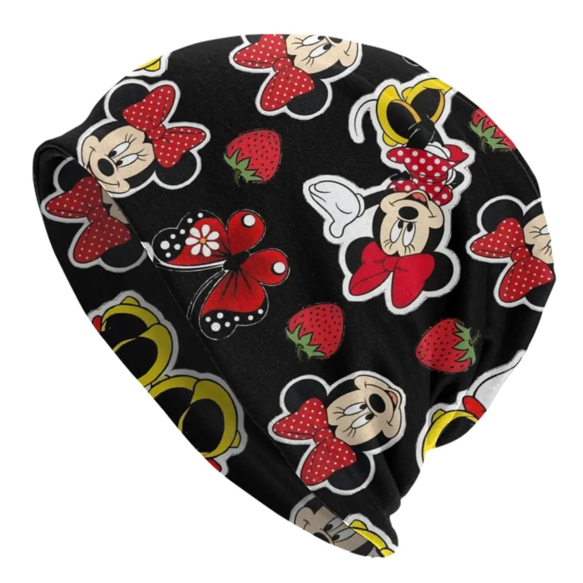 

Minnie Mickey Mouse Cartoon Animation Skullies Beanies Caps Men Women Unisex Trend Winter Warm Knitting Hat Adult Bonnet Hats