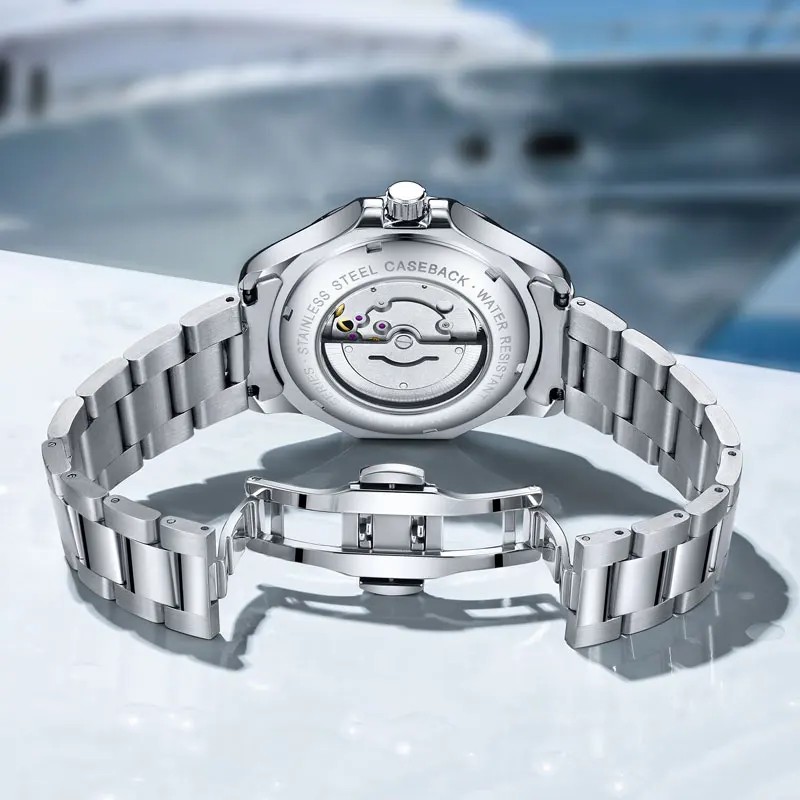 AOCASDIY High-End Merk Mode Zakelijk Ontwerp Heren Kalender Klassieke Mechanische Trend Alle Mechanische Horloges