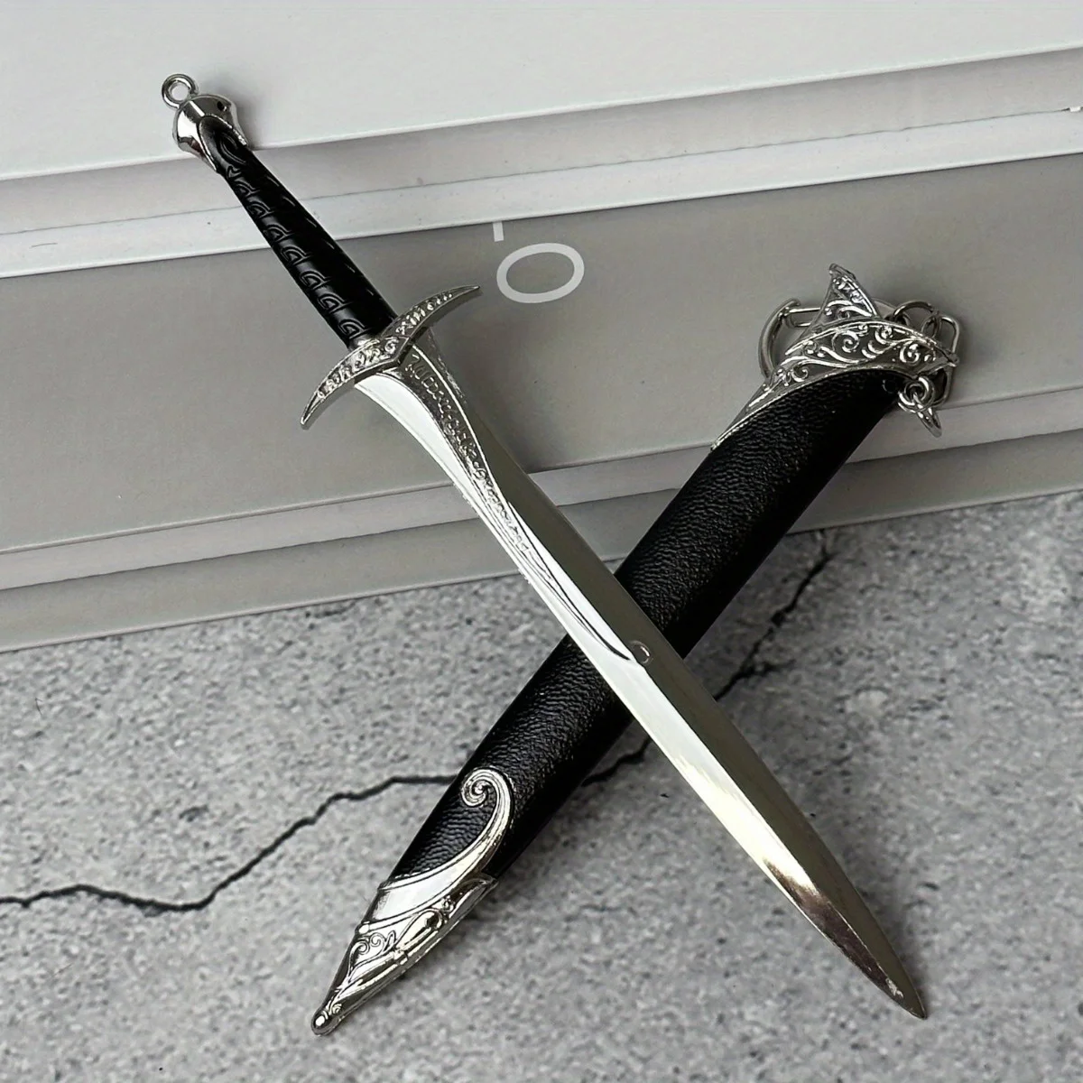 6.7inch Ring Baggins Katana Aragorn Sword Real Japanese Katana Medieval Glamdring Narthil Metal Ninja Knife Samurai Sabre Gift