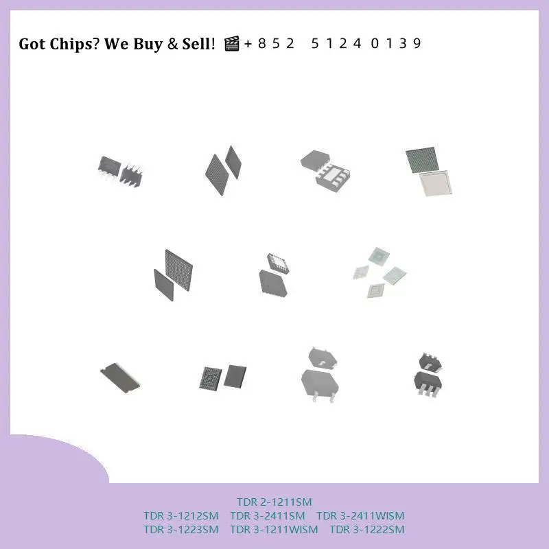 Integrated circuit chip TDR 2-1211SM TDR 3-1212SM TDR 3-2411SM TDR 3-2411WISM MCU chip TDR 3-1223SM TDR 3-1211WISM