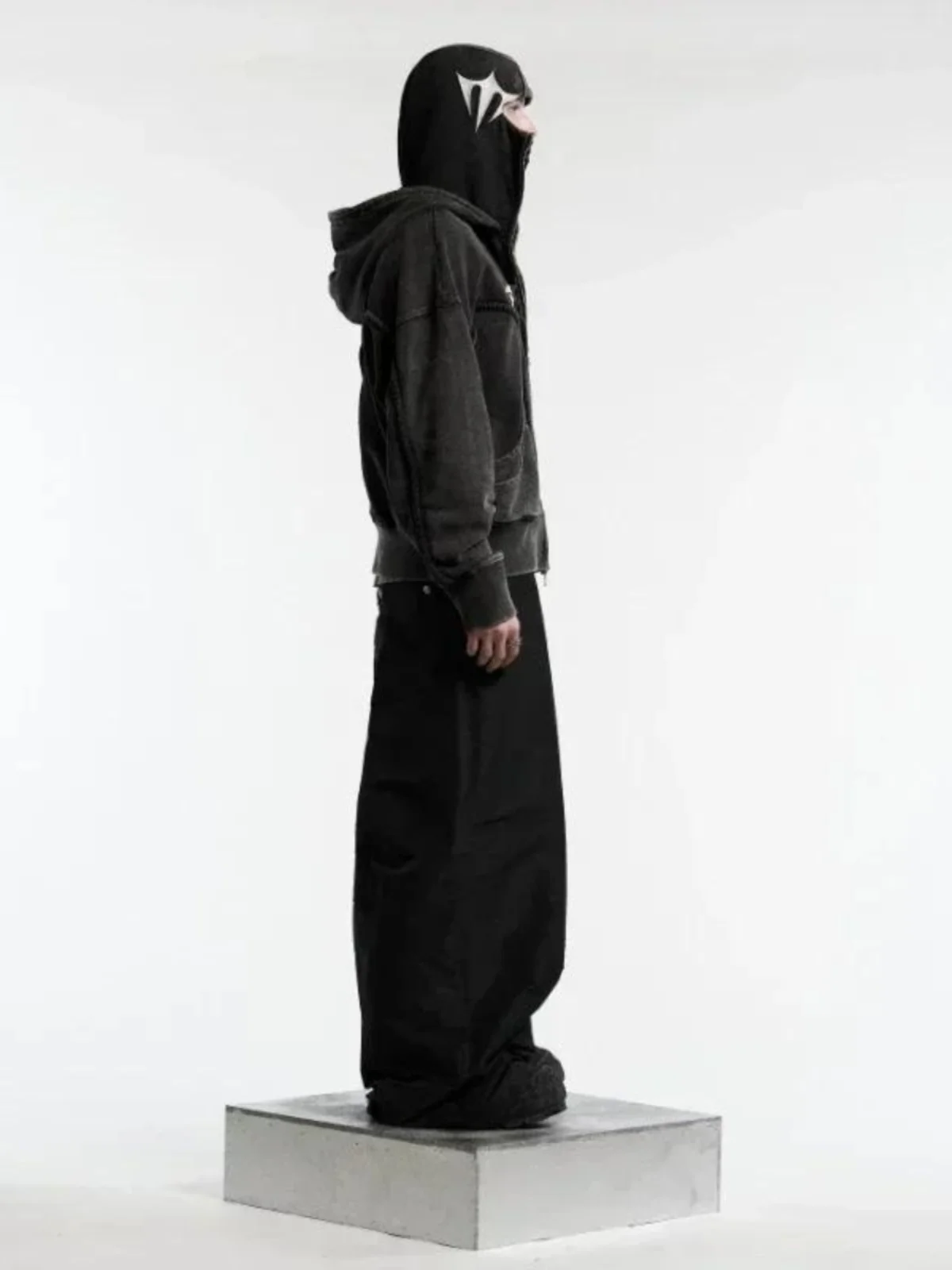 

Винтажная толстовка Y2K оверсайз на молнии, в готическом стиле, хип-хоп, с длинными рукавами, молодежная, классический цветовой дизайн, повседневная уличная одежда