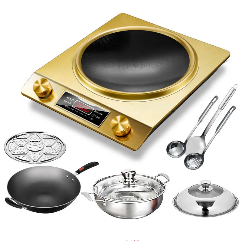 Concave induction cooker household 3500W high-power energy-saving stir-fry concave high-power all-in-one fierce fire