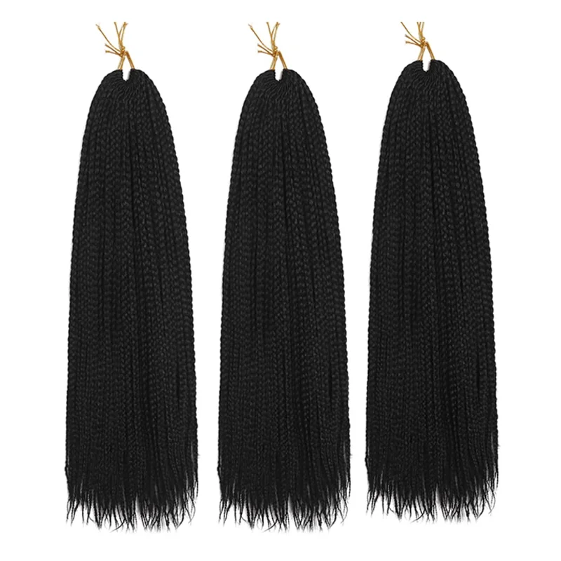 3 упаковки синтетических сенегальских волос Mini Twist для вязания крючком для детей, детские маленькие вязанные крючком волосы для маленьких девочек