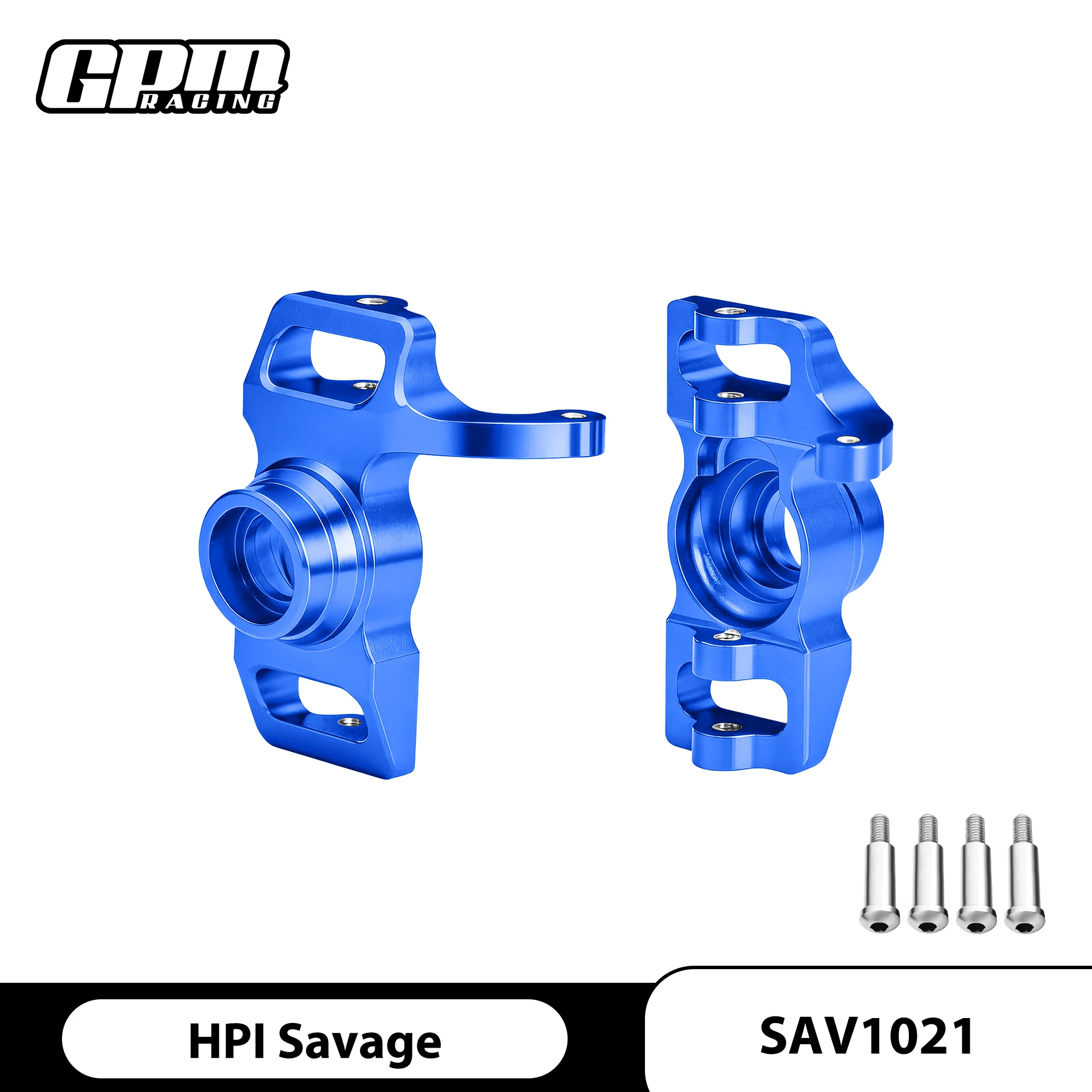 GPM ALLOY FRONT/REAR STEERING BLOCK WITH SCREWS & WASHERS  (SAV, SAX) HPI 1:8 SAVAGE FLUX