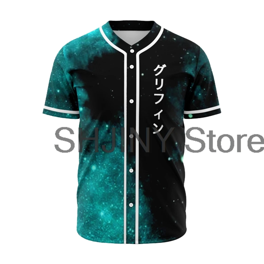 Gryffin Gravity Jersey Baseball Jacket Shirts V-Neck Short Sleeve Tee Women Men Streetwear Tops Hip Hop Clothes