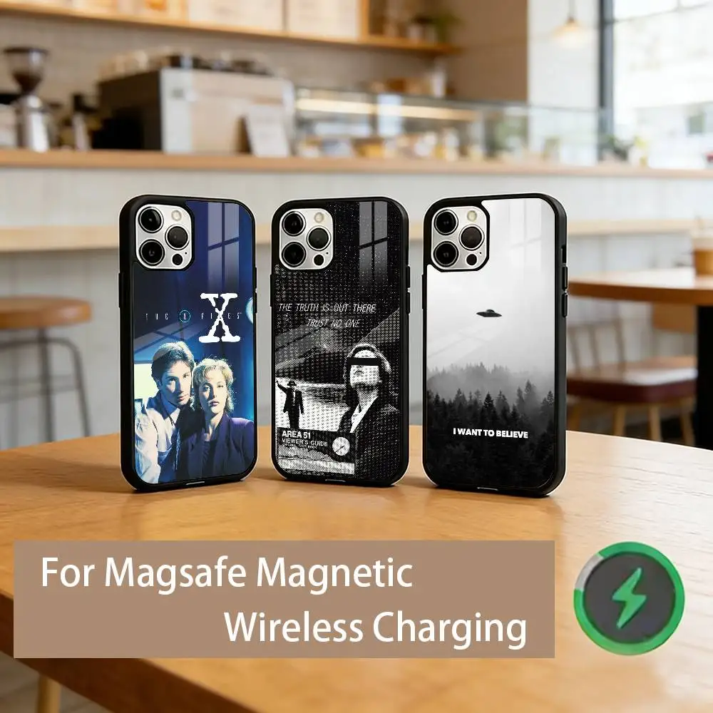 

T-The X-Files Phone Case For iPhone17,16,15,14,13,12,11 Plus,Pro Magnetic For Magsafe Wireless Charging