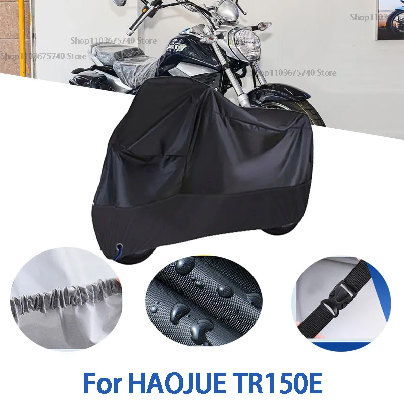 

Motorcycle Full Covers For HAOJUE TR150E Car Outdoors Sun Protection Dust No Ear Thickened Oxford Clothcover Accessories