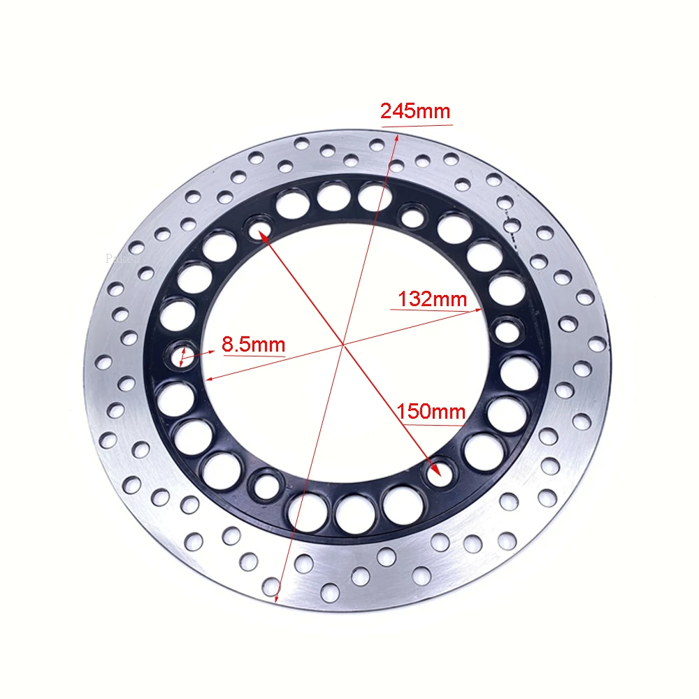دراجة نارية الجبهة مكبح قرصي لوحة ل Jianshe ياماها Linhai YBR125 JYM125 JS125 2006-2009 YBR JYM 125 قرص الفرامل أجزاء النظام #3