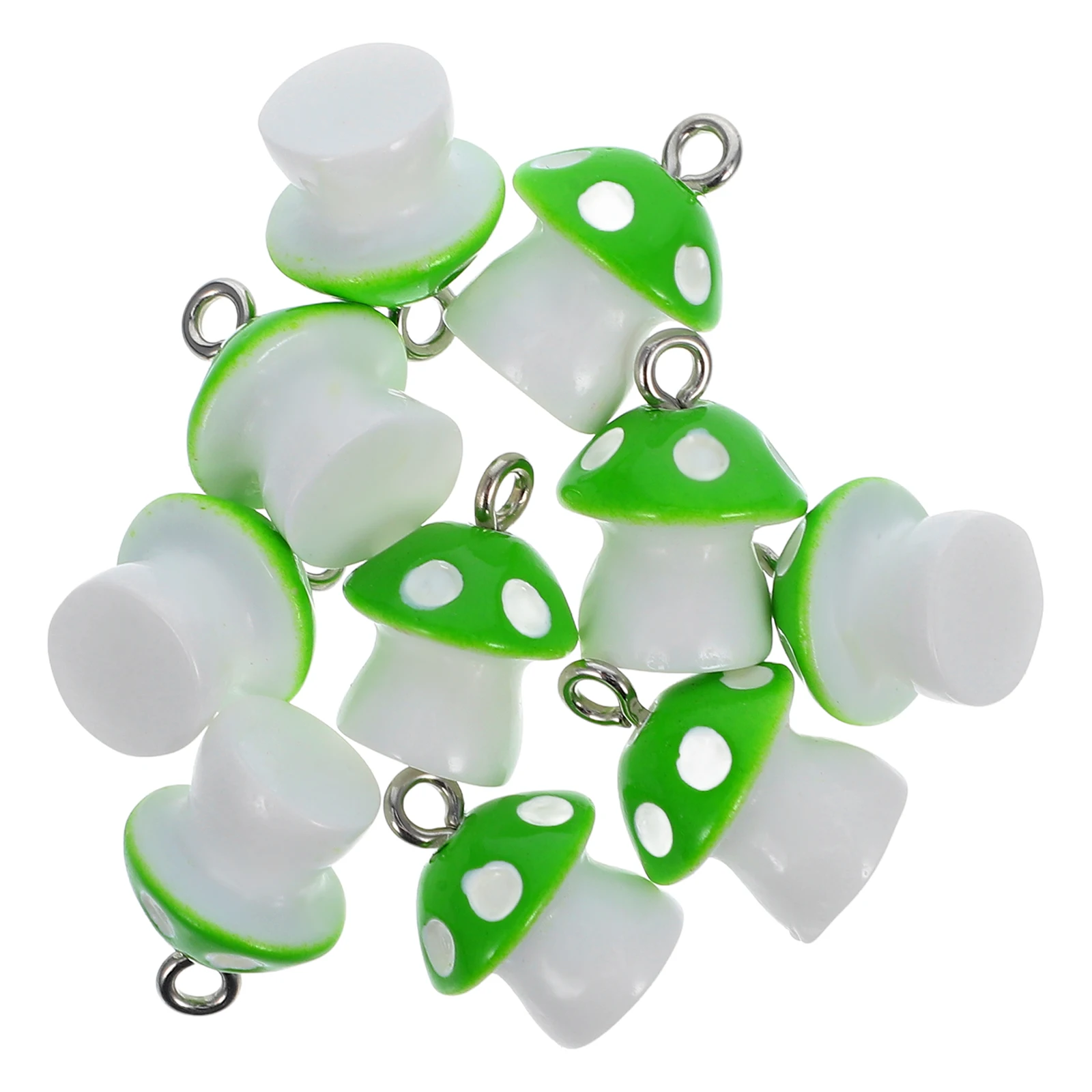 

10 шт. подвески из смолы в форме гриба для изготовления ювелирных изделий, ожерелье, браслет, серьги, аксессуары для рукоделия, подвески в виде грибов