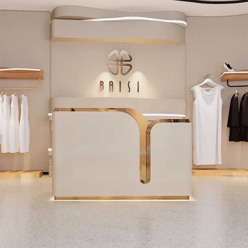 

Современная профессиональная домашняя стойка для приема красоты, центральная стойка для клиентов, деловой скандинавский роскошный офисный стол для супермаркета, сервер