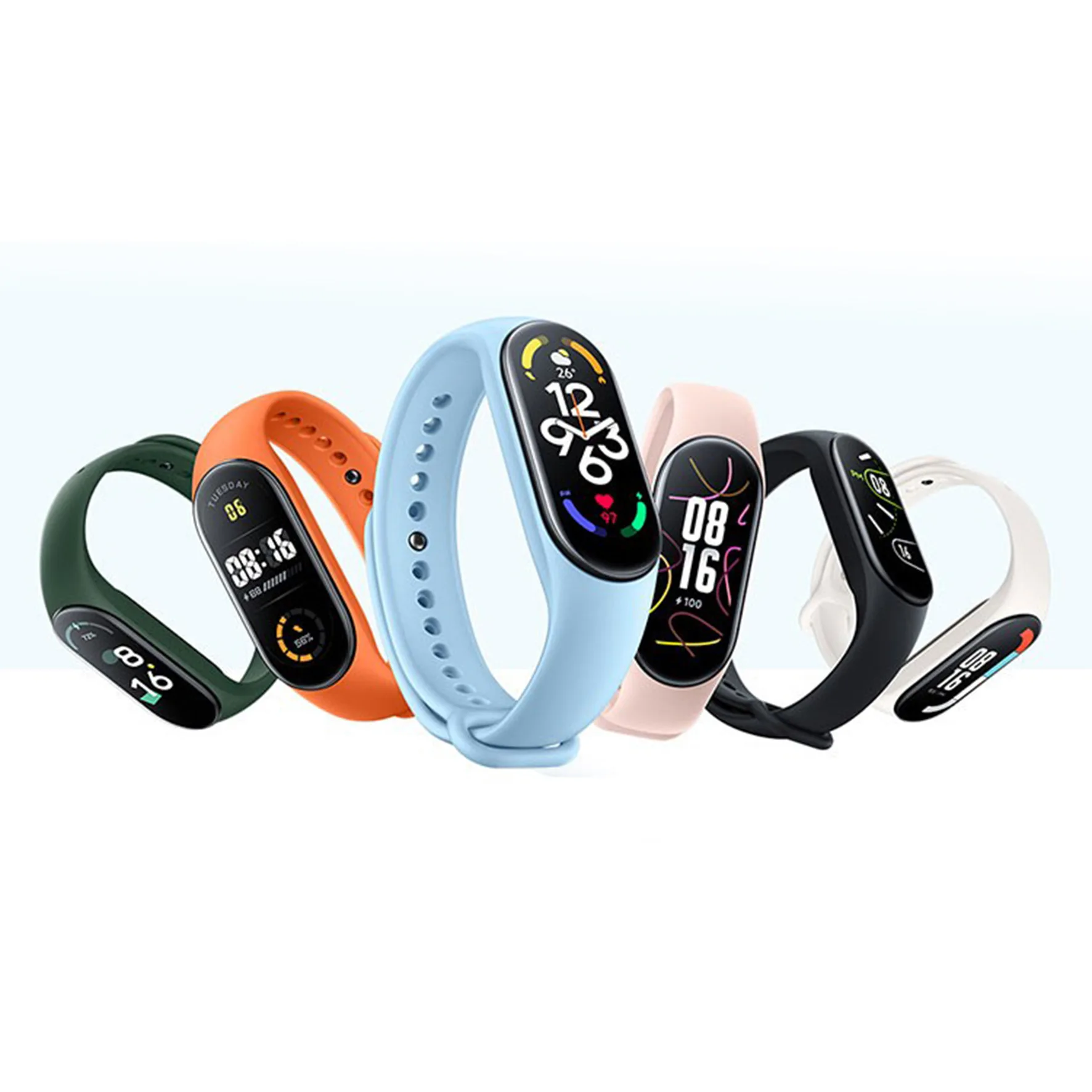 Soft silicone strap For Xiaomi Mi band 7 6 5 Intelligent Sports Bracelet Replacement Wrist Strap For Xiaomi Mi band 6 5 4 3 belt