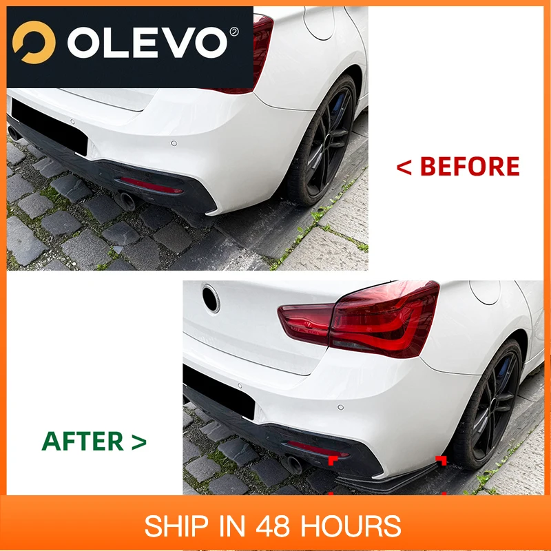 

New Car Rear Bumper Wrap Corner For BMW 1 Series F20 F21 LCI M Sport 2015-2019 Splitter Spoiler Auto Parts Car Accessories