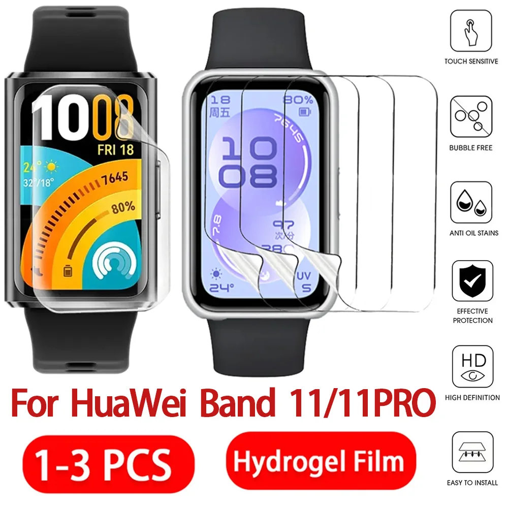 Hydrogel Films For Huawei Band 11 Smartband Soft TPU Anti Scratch Screen Protectors Huawei Band 11 Pro Scratch Prevention Films