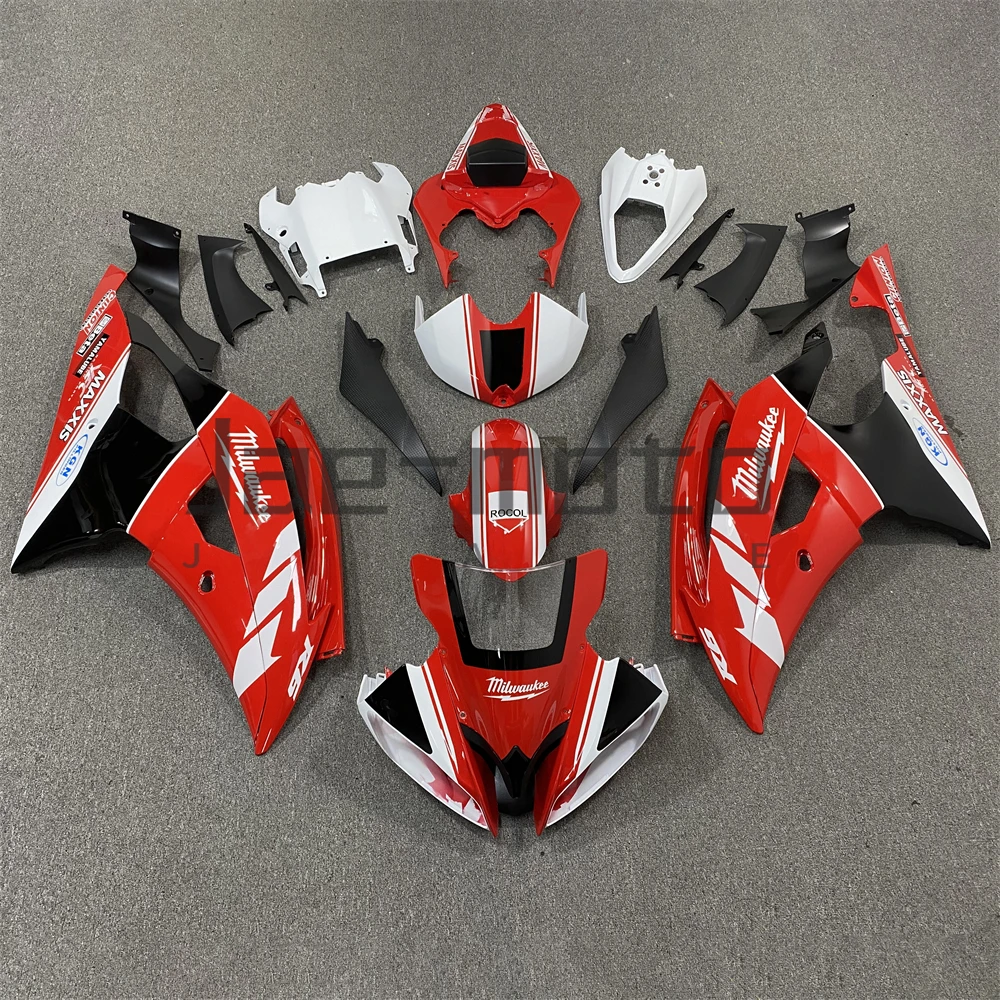 For YZF R6 2008 2009 2010-2013 2014 2015 2016 Motorcycle Bodywork Set High Quality Injection ABS Plastics Fairings Black Red