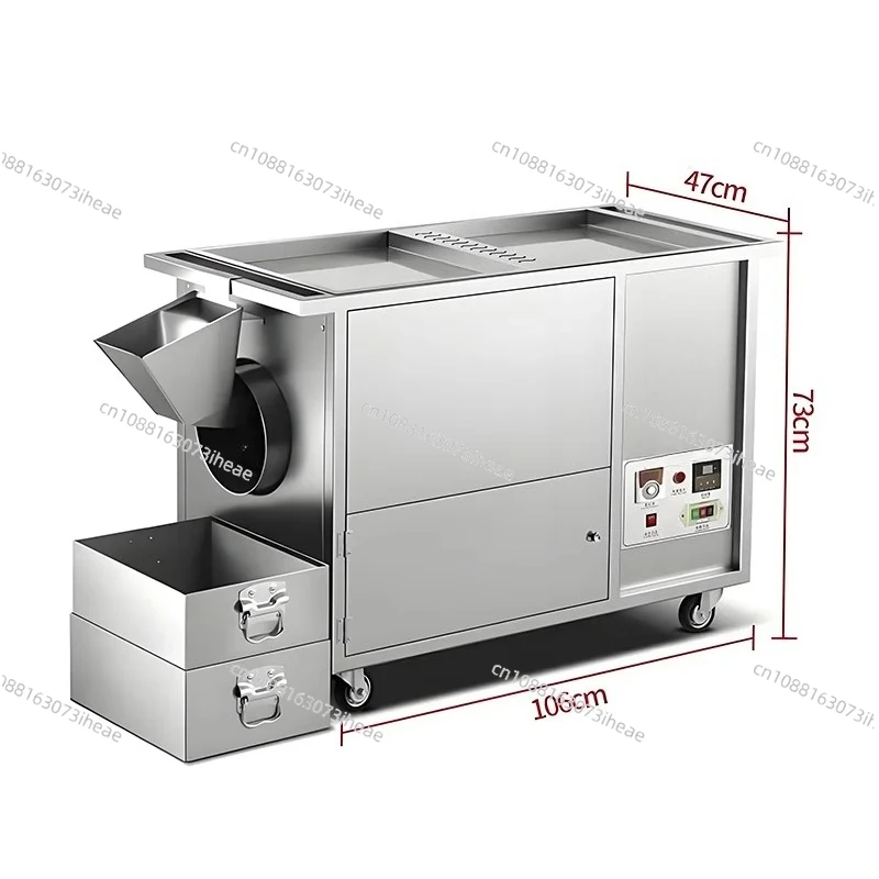 Electric timing roasted chestnut air machine sugar fried fruit peanut melon seed machine cashew roasting machine