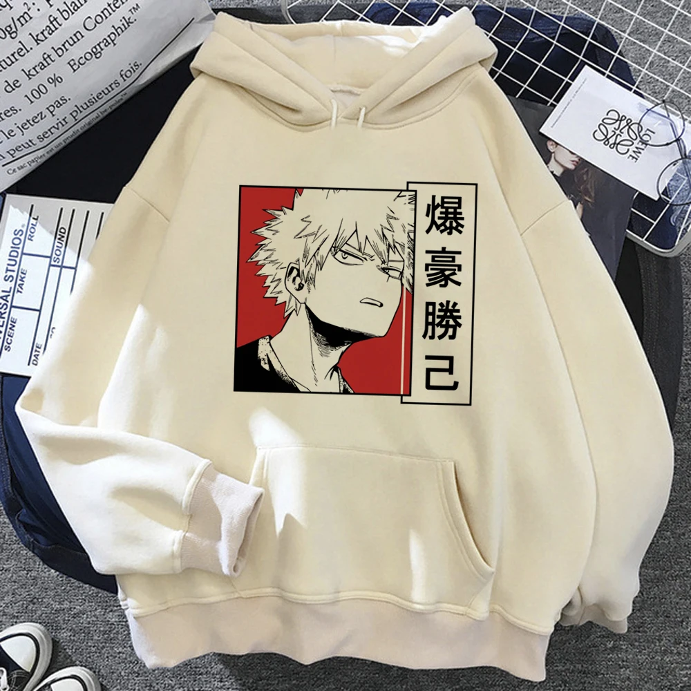 

Bakugo hoodies women anime gothic 90s Hood sweater female anime tracksuit