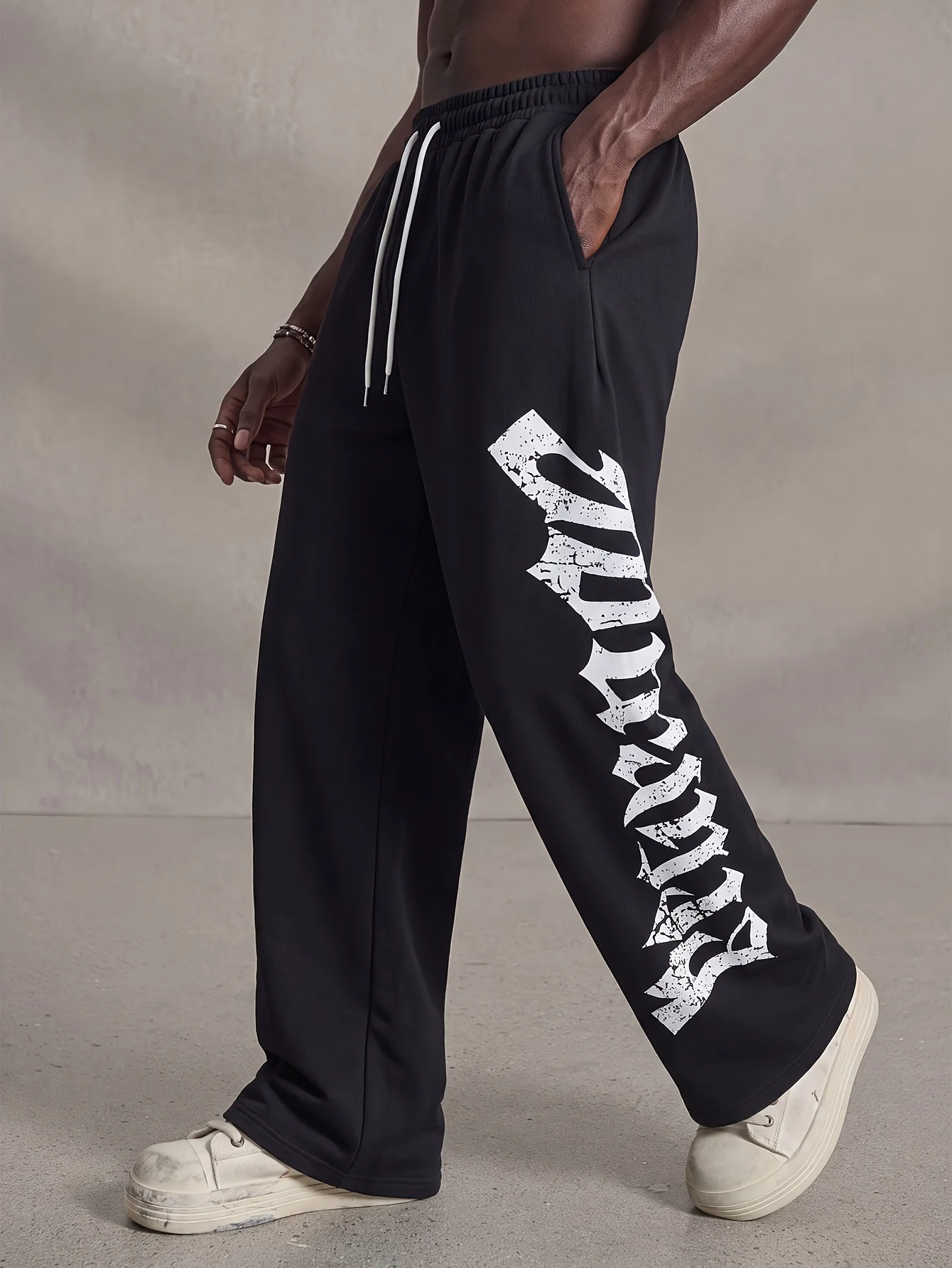 2026 American Trendy Sweatpants Collaboration Anime Joggers Cotton Terry Print Wide-leg Casual Pants Hip-hop Street Pants Kids