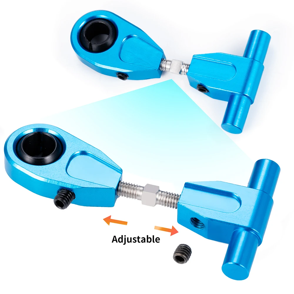 AXSPEED Aluminium Alloy Adjustable Front /Rear Upper Swing Arm for Tamiya TT02 1/10 RC Drift Car Upgrade Parts