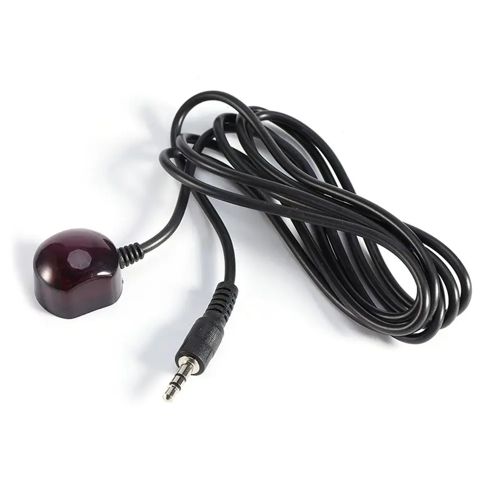 1Pcs 1.5m Cable IR Blaster Cable 3.5mm Connector 38KHz Infrared Receiver Cable PE Material Black Remote Control Extender Cable