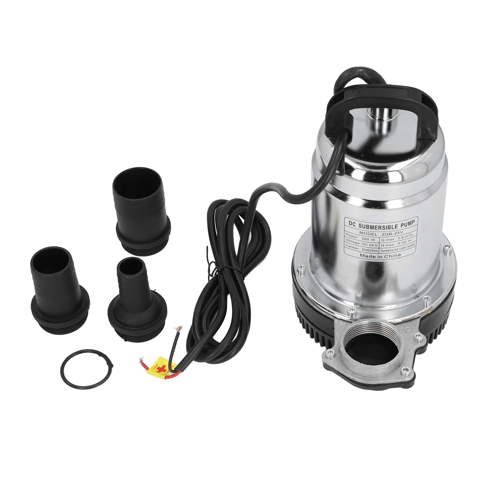 Solar Water Pump DC24V 260W High Lift Solar Deep Well Submersible Pump with 1in 1.5in 2in Outlet Connector for Farm