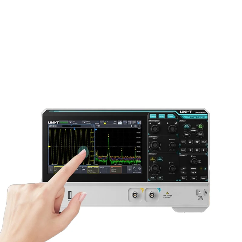 UNI-T UPO1082H 12Bit High-Precision Dual-Channel Digital Touch Oscilloscope 80m Bandwidth Electronic Measuring InstrumentAR