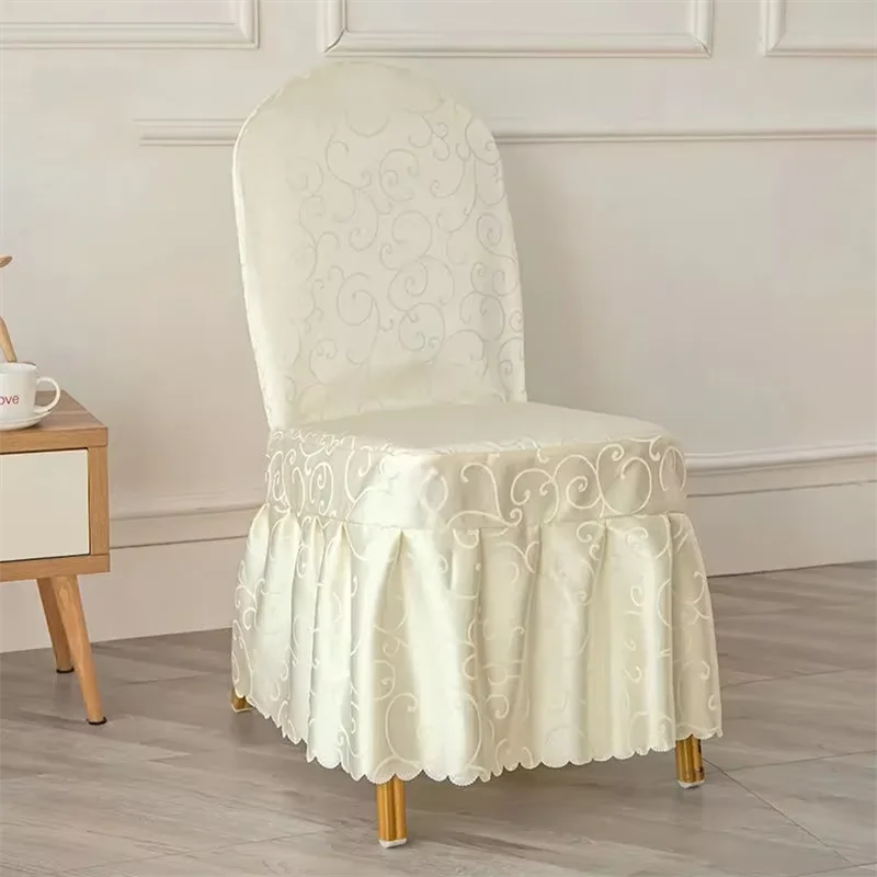 Hotel Chair Covers Wedding Banquet Universal Stool Sover Restaurant Integrated Chair Cover Solid Color Simple Stool Dust Cover