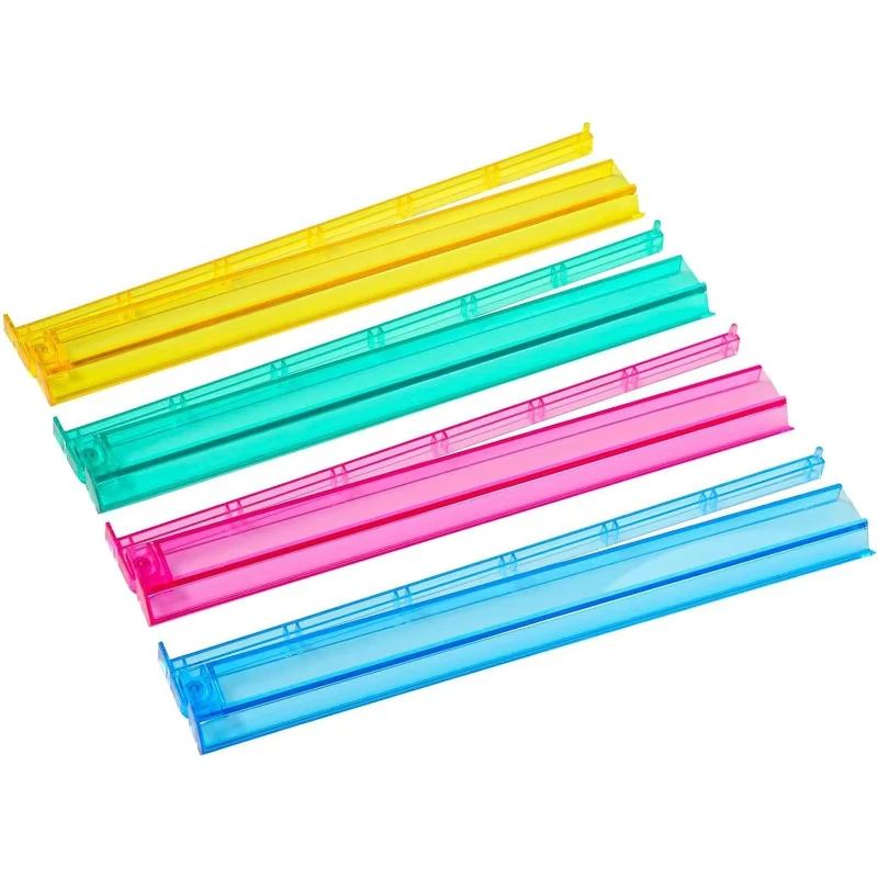 

Transparent mahjong ruler and card pusher two-in-one multi-color sorting tool for entertainment