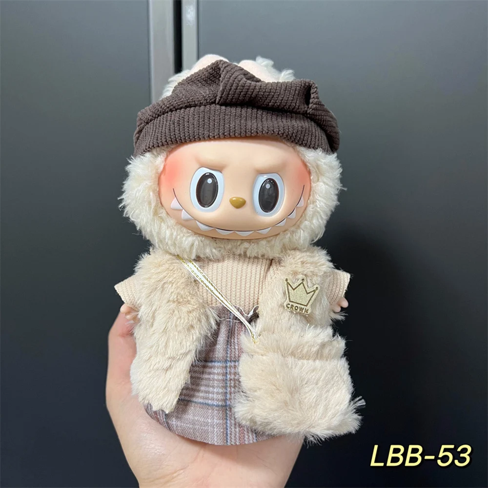 Labubu Plush Doll Clothing Accessories 15-17cm Labubu Different Styles Colors Clothing Accessories Set Gifts